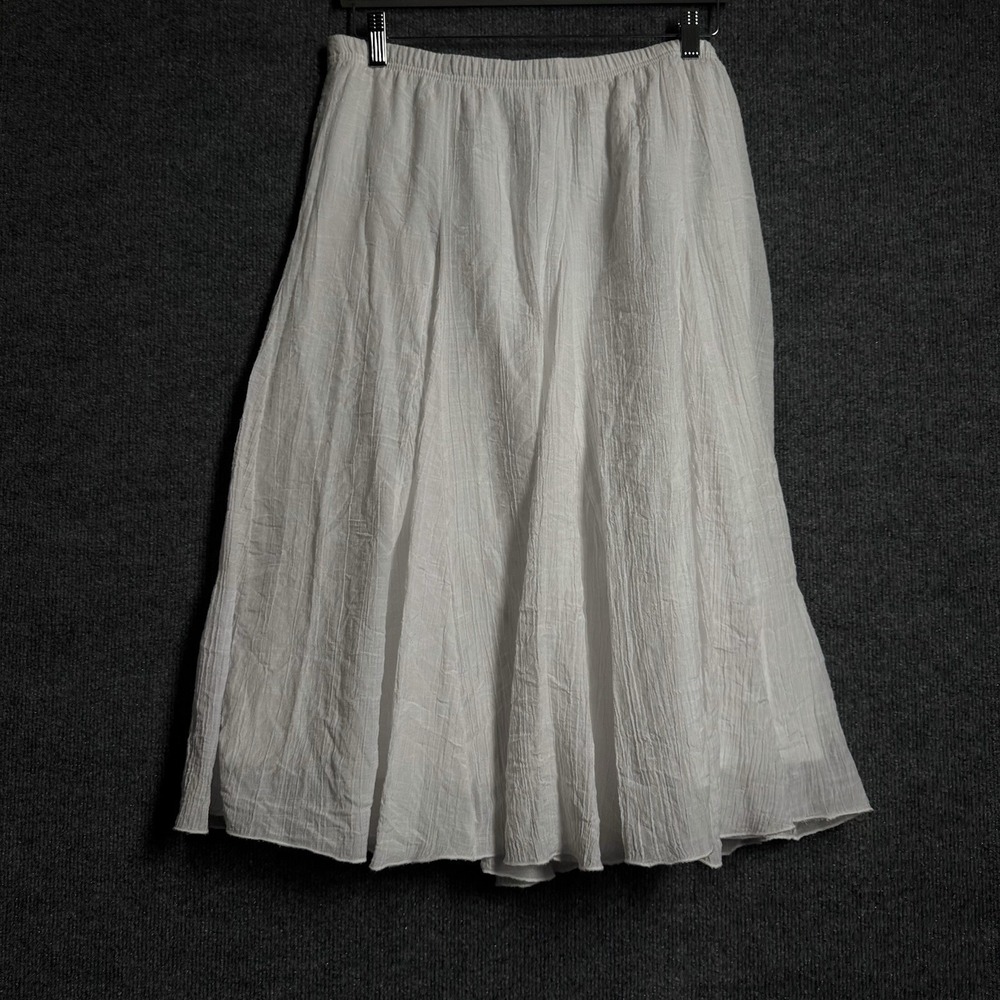 Roz & Ali L White Prairie Skirt